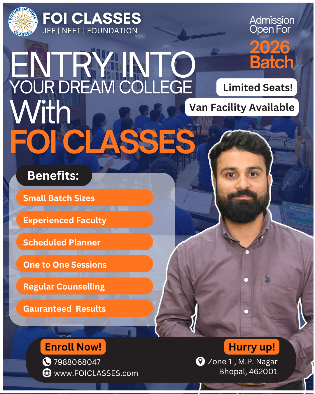 Which Coaching in MP Nagar Bhopal Provides Weekly Tests, Performance Analysis & Personalized Study Plans for JEE/NEET Aspirants?